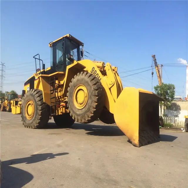 used caterpillar heavy duty construction road equipment /used caterpillar 980h loader / cat wheel loader