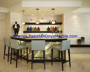 TABLE de TABLE basse en ONYX faite à la main, style luxueux, pour repas - Product Image 1