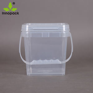 Small Sizes of <b>500ml</b>/1L/2L <b>Food</b> <b>Grade</b> <b>Clear</b> <b>Plastic</b> <b>Bucket</b> with Tamperproof Lids - Product Image 4