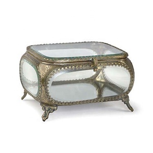 Boîte à bijoux en verre biseauté - Product Image 1