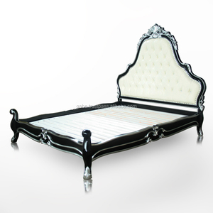 Lit gonflable de style coréen solide en bois doux noir argenté, meubles de maison - Product Image 3