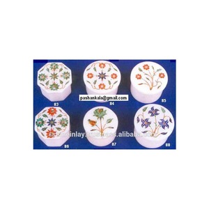 White Inlay Marble <b>Box</b> for Decorative <b>Small</b> Things - Product Image 1
