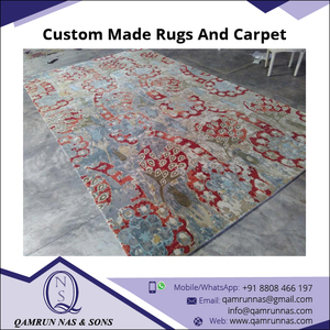 พรมในบ้านสี่เหลี่ยมถักด้วยมือสไตล์โมเดิร์นผ้าขนสัตว์100% รูปพายน่ารักซักได้หรูหรา5ดาวโรงแรมฮาโลวีน - Product Image 3