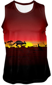 Camiseta con diseño personalizado para correr, chaleco con tu propio diseño, venta al por mayor - Product Image 4