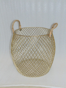 Cesta de alambre de cocina Shopper con mango de madera Caja de almacenamiento de cocina con la mejor calidad - Product Image 5