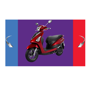 Yamahv marque-Haute qualité gaz scooter 125cc moto (Blanc/Rouge) Acruzov Deluxe - Product Image 1