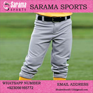 Pantalons de baseball pour hommes/pantalons de baseball de grande taille/pantalons de softball en gros avec logo personnalisé, - Product Image 2