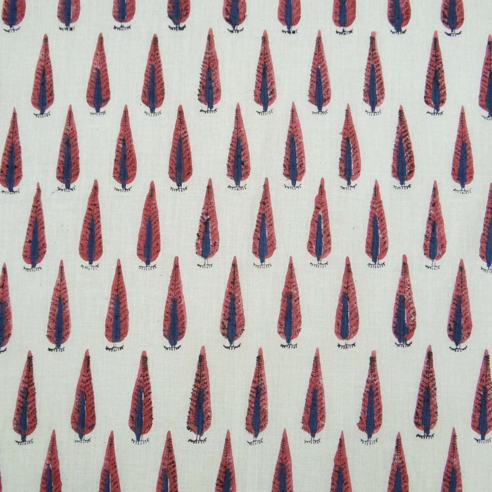 Bagru Hand Printed Fabric 100% Cotton Voile Block Printed Cotton womens clothing robe kids clothing