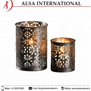 Bougeoir attrayant en métal de la dernière collection au design antique pour la maison, acheter à un prix inférieur - Product Image 6