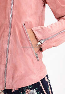 แจ็กเก็ตผู้หญิงผลิตหนังแท้โอเดมเสื้อแจ็กเก็ตหนังแกะจัดส่งออนไลน์ - Product Image 3