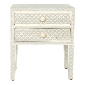 Modern Bone Inlay Living Room Bed <b>Side</b> <b>Drawers</b> with 2 <b>Drawers</b> - Product Image 6