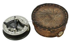 Shalinindia Solid Silver Sundial and <b>Compass</b> <b>Antique</b> Inspired Design <b>Compass</b> <b>Antique</b> Inspired Design CHCOM772 - Product Image 3