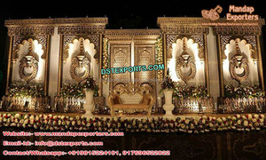 Glamorosa boda escenario de marcos de pared asiática boda marcos Imperial boda telón de fondo paneles de decoración - Product Image 2