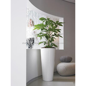 Maceta de flores de Metal redonda de lavado blanco para decoración del hogar y jardín Maceta y maceta Plantas verdes hechas a mano - Product Image 3