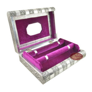 ANTIQUE ELEPHANT LOOK PREMIUM WOODEN HANDMADE 2-<b>ROLL</b> BANGLE BOX / BRACELET BOX - S.O. - Product Image 5