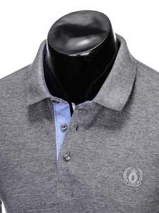 POLO blanc à col à revers, chemise unie, vente en gros, 200 g - Product Image 2