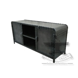 Armario de almacenamiento de hierro largo Industrial Vintage - Product Image 6