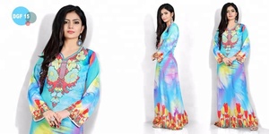 ชุดมุสลิมแขนยาวสำหรับผู้หญิง,ชุดอาบายาแฟชั่นปักลายใหม่ล่าสุด - Product Image 2