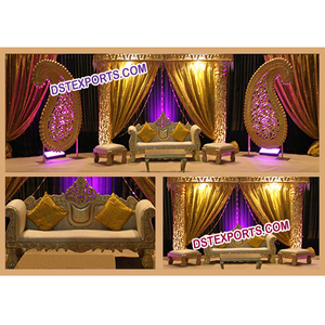Boda musulmana Luz de etapa oro de boda real paisley de etapa oro - Product Image 1