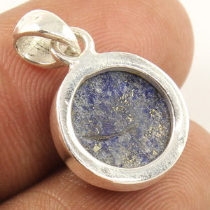 Pierre précieuse naturelle LAPIS LAZULI 925 argent sterling fabricant fabuleux pendentif au prix de gros - Product Image 2