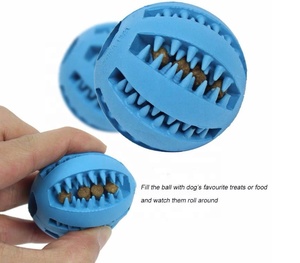 Juguetes interactivos para perros indestructibles OEM de fábrica Fabricante Bola rodante mágica Alimentador lento Dispensador de golosinas Juguetes para masticar perros y Mascotas - Product Image 3