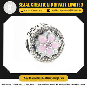 En gros en argent sterling bijoux fournitures Fleur Perles - Product Image 4