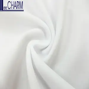 Lee Charm เสื้อผ้าออกกำลังกาย LCW058ผ้าสแปนเด็กซ์80% ผ้าไนลอนแบบถักนิตติ้งผ้า20% น้ำหนักปานกลางยืดได้เสื้อผ้ากีฬาสไตล์เรียบ - Product Image 1