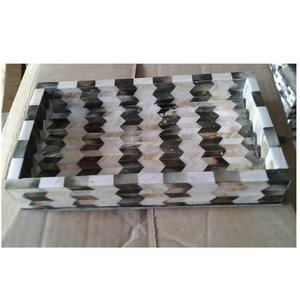 Mother of Pearl Tray Household Hotel Restaurant Food Serving Tray With Handle <b>MOP</b> Serving Tray <b>for</b> Hot <b>Sale</b> - Product Image 6