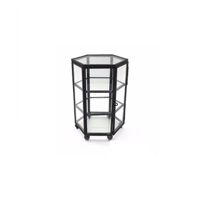 <b>Glass</b> Jewelry <b>Box</b> with Decorative Metal Frame - Product Image 2