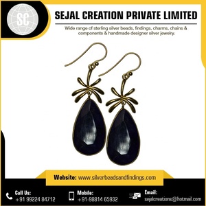 Vente en gros de boucles d'oreilles en argent 925 au prix le plus bas - Product Image 2