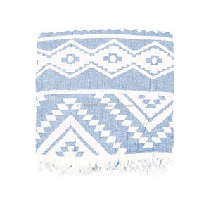Azteca Tribal de doble capa de playa-PEST-AZT-BLU-color azul - Product Image 1