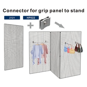 Lot de 50 clips de jonction, connecteurs pour les panneaux muraux de grille - Product Image 5