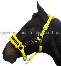 Shemax caballo ecuestre nuevo acolchado Nylon Headcollar Diamante brillos caballo Halter marrón - Product Image 4