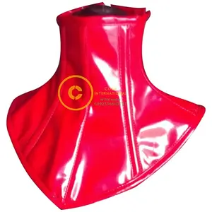 COSH CORSET High Quality Best Selling Red PVC Neck Corset With Side Zipper Fashion And Party Wear Sexy Women Fetish Neck Corset