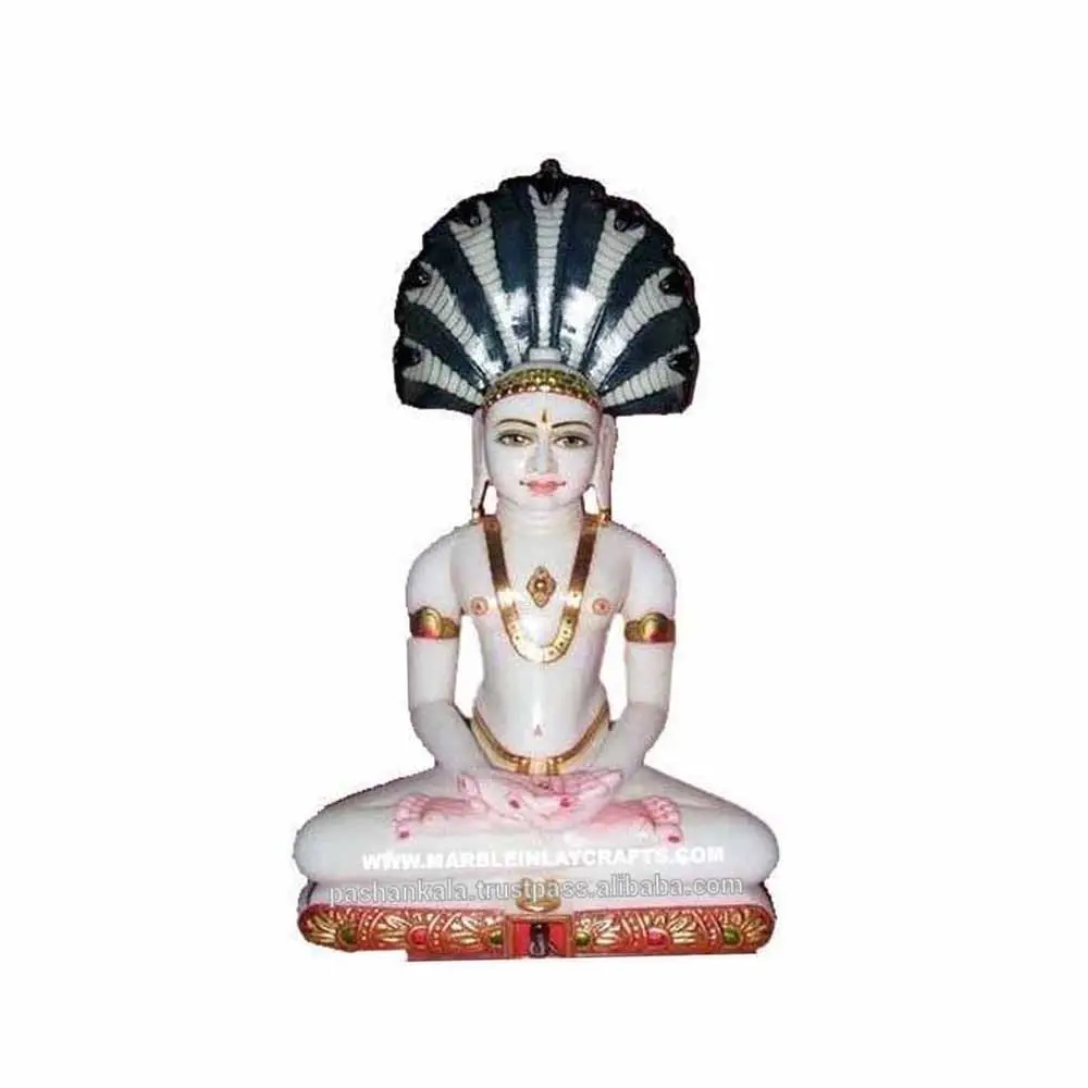 Indian Mahavir Jain God Standbeeld Handgemaakte