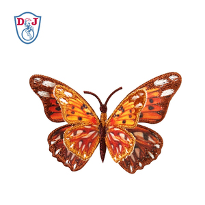 3D ผลเย็บปักถักร้อยระเหิดแพทช์ผีเสื้อ - Product Image 5