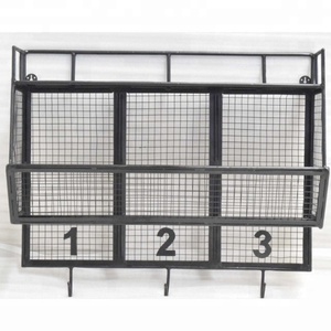 Loft industriel européen américain maille de fer tenture murale utilitaire cuisine plaque ustensile vacances crochets support mural armoire - Product Image 1