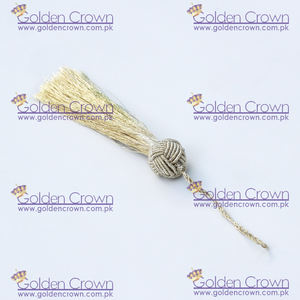 Borlas Decorativas Metálicas Doradas para Textiles del Hogar, 100% Poliéster, Tamaño Personalizado - Product Image 6