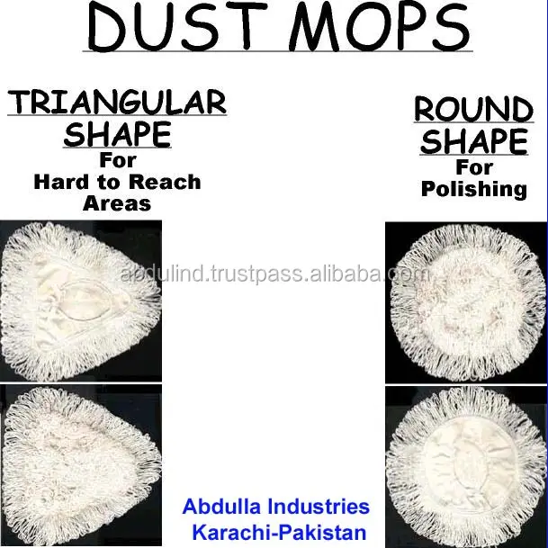 Serpillière à poussière ronde magique, outil manuel de nettoyage de la poussière en coton/PC/serpillière, pinces de cadres