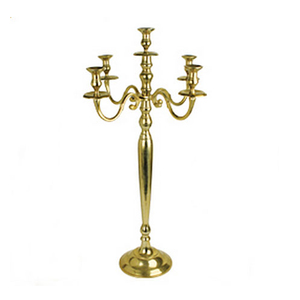 Silver Five Arms <b>Candelabra</b> for Wedding - Product Image 3