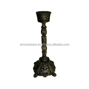 Metal Brown Antique <b>Candle</b> Stick Holder Home Decor Aluminum Alloy Candelabra Centerpieces <b>Taper</b> Candlestick Holders - Product Image 6