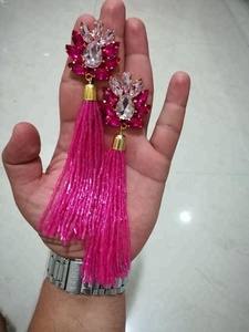 Indian Handcrafted Designer 2018 <b>Charm</b> Earrings for Women Cute and Latest Wedding Party & Gift Earjewelry - Product Image 3