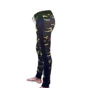 Corredores deportivos de otoño para hombre, diseño personalizado, botón inferior de camuflaje, ajuste holgado, cintura media, tela pintada a la moda, servicio OEM - Product Image 5