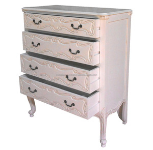 เฟอร์นิเจอร์ไม้มะฮอกกานีอินโดนีเซีย-ลาโรเชลสีขาวโบราณฝรั่งเศสหน้าอก4ลิ้นชักเฟอร์นิเจอร์ - Product Image 2