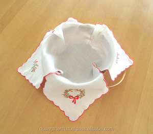Embroidery <b>Bread</b> Cover Cotton <b>Bread</b> <b>Basket</b> - Product Image 1