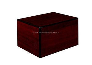Solid Wood American Style Funeral Urn by Brassworld India - Product Image 6