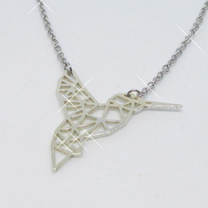 Collier délicat en acier inoxydable fait main Happiness - Product Image 1