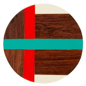 Zig Zag Bone Inlay Coaster Haute Qualité Résine Mère Perle Incrustation Plateau De Service Écologique Design Classique Incrustation D'os De Fruits - Product Image 3