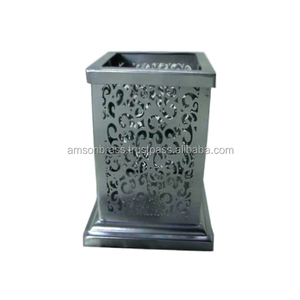 Porte-bougie votif en métal de forme carrée - Product Image 2
