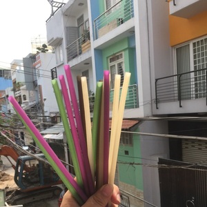 หลอดดื่มข้าวกินได้เกรดอาหาร/พาสต้าคุณภาพสูงจากเวียดนาม // Ms. Lima - Product Image 1